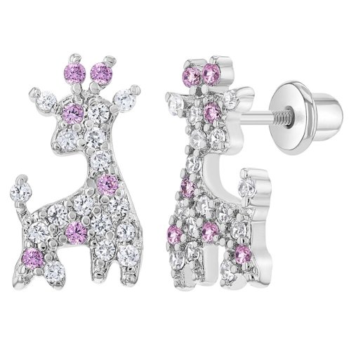Giraffe Sparkle Safety Earrings