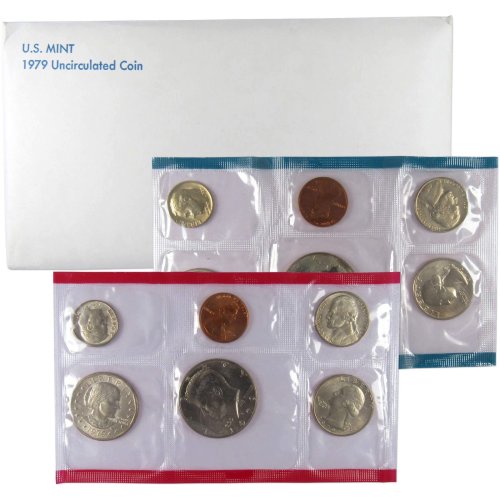 1979 U.S. Mint Uncirculated Coin Set in Original Government Packaging