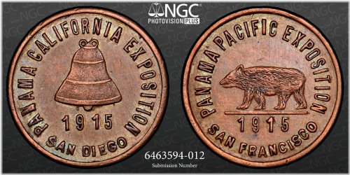 Panama Pacific Expo Copper Token