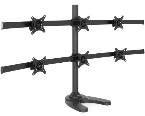 HexaView Adjustable Monitor Stand for 6 Screens up to 24 Inches