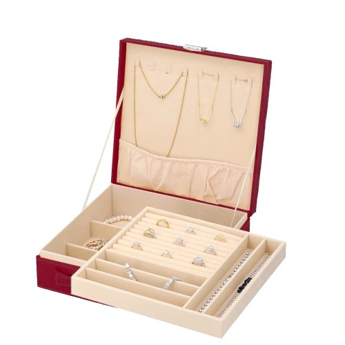 Velvet Jewelry Box Organizer