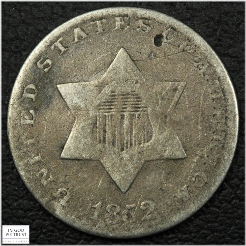 1852 Silver Three Cent Piece
