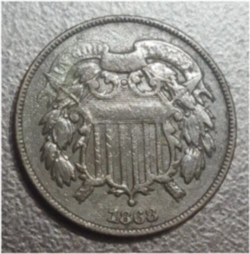 Civil War Era Shield Two Cent Coin