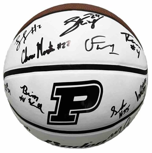 Boilermakers' Team-Signed NCAA Basketball with COA by Matt Painter