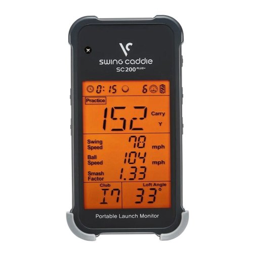 SwingMate Portable Launch Monitor by Voice Caddie - Black/Gray