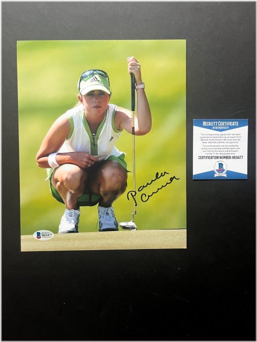 Paula Creamer Exclusive Autographed 8x10 Photo with Beckett BAS COA