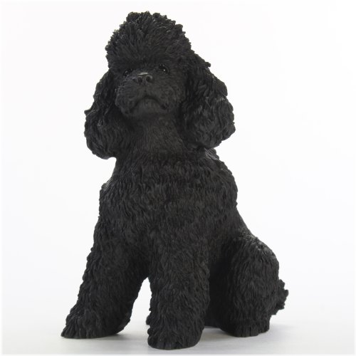Elegant Ebony Poodle Sculpture