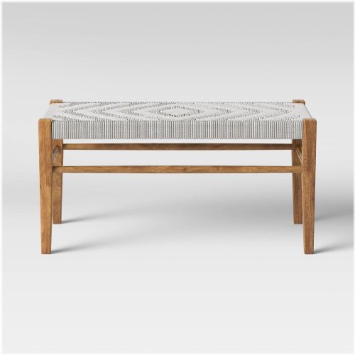 Natural Woven Bench