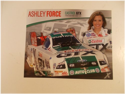 Ashley Force Autographed Castrol GTX NHRA TF Funny Car Hero Card