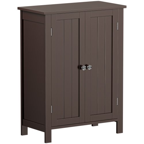 Double Door Brown Storage Cabinet