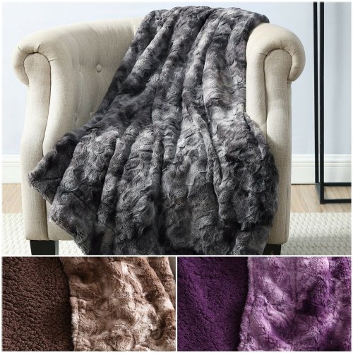 Frosty Faux Fur Blanket