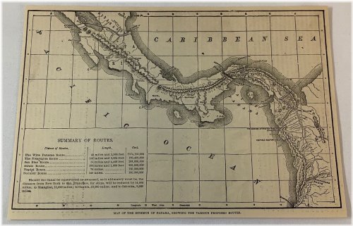 Panama Isthmus 1886 Engraving