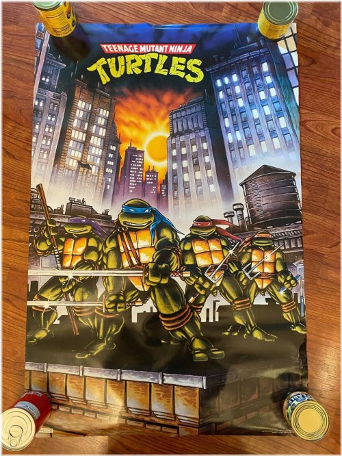 Shell Shock: Mint Condition Teenage Mutant Ninja Turtles Poster from 1989