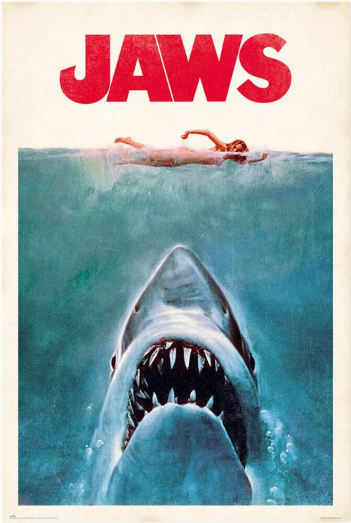 Vintage Jaws Movie Poster (24" x 36")