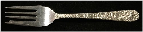 Kirk Repousse Salad Fork in Sterling Silver