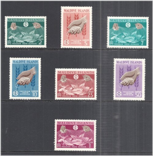 Maldives Freedom from Hunger Stamp Set - 1963