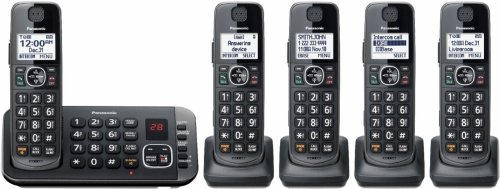 Panasonic Black LCD Cordless Phone System