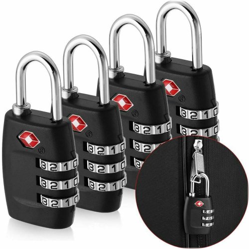 SecureJet 3-Digit Luggage Padlock Set