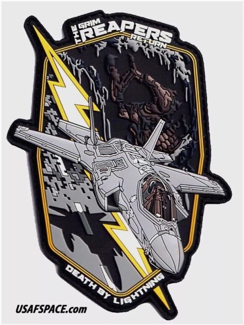 493rd Fighter Squadron Lightning Strike Patch Set