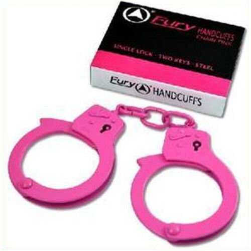 Steel Locking Restraints with Dual Keys - Pink