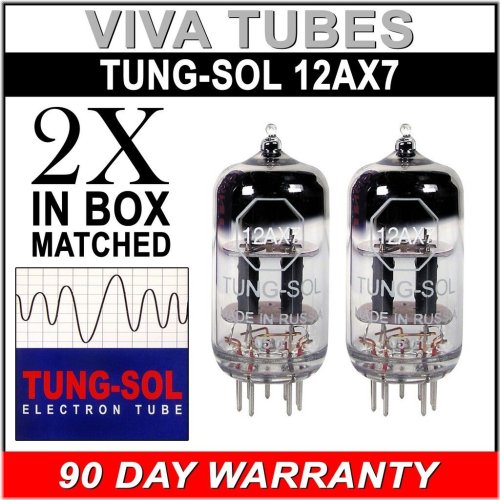 Tung-Sol Reissue 12AX7 ECC83 Tubes - Matched Pair
