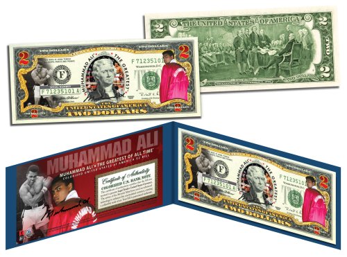 Ali's Legacy Two-Dollar Bill with Folio and COA