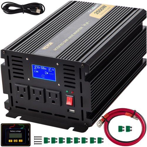 PowerWave 2500 - Car Inverter with LCD Display