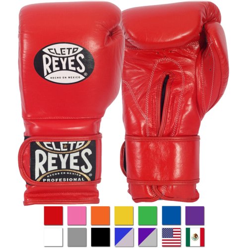 Reyes Leather Training Boxing Gloves with Hook and Loop Closure