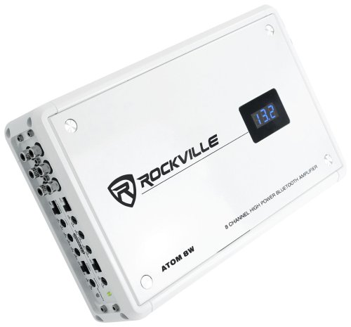 AquaFlow 8-Channel Marine Amplifier with Bluetooth Connectivity