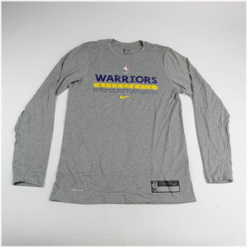 Warriors Gray Nike Long Sleeve Shirt