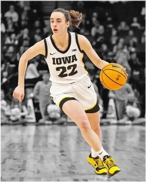 Iowa Hawkeyes CAITLIN CLARK Glossy 8x10 Photo Spotlight Basketball Print