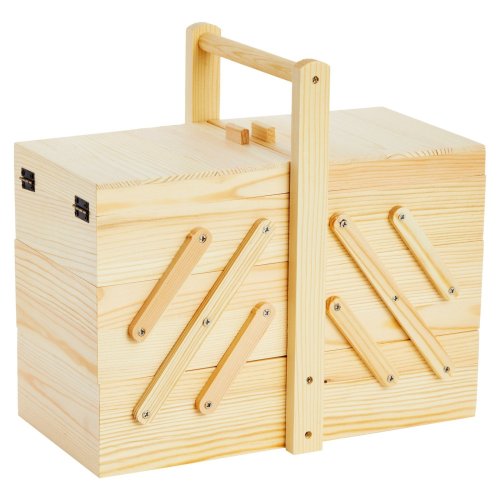 Craftsman's Wooden Sewing Organizer