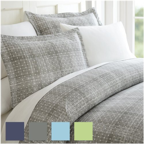 Kaycie Gray Polka Dot Duvet Set