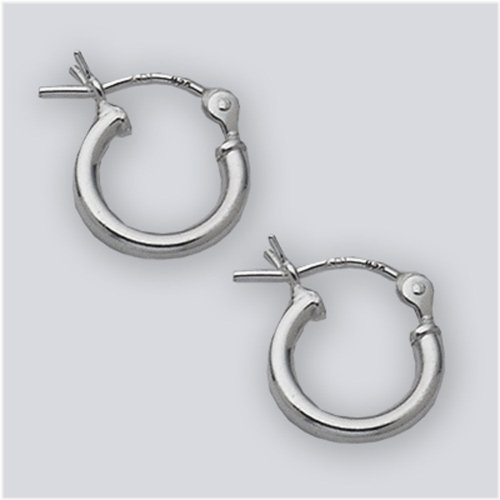 Sterling Silver Petite Hinged Hoop Earrings