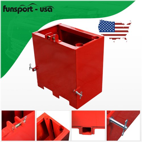 Tractor Weight Box - Red Counterweight Holder