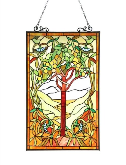 Hopeful Tree Stained Glass Panel