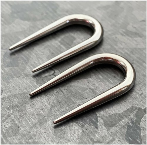 Sleek Steel U-Shaped Tapers