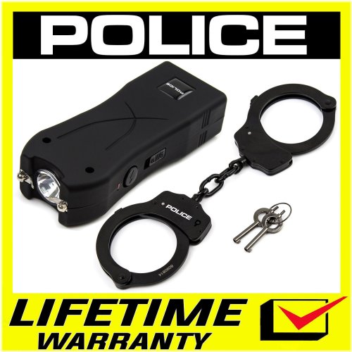 Guardian Combo Pack: Mini Stun Gun with LED Flashlight and Handcuffs