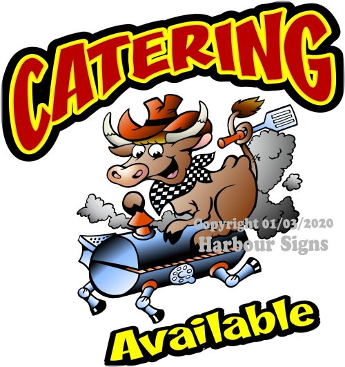 Customizable Catering Decal