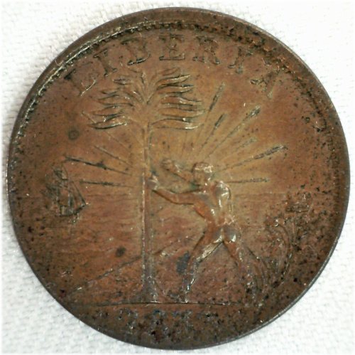 Liberian Emancipation Commemorative Token