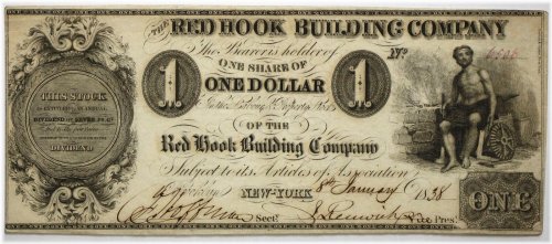 Red Hook Building Co. $1 Obsolete Note