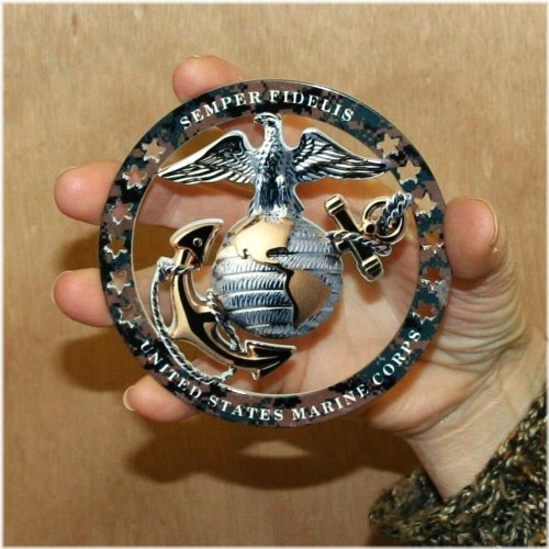 Marine Corps Round Emblem Magnet Insignia