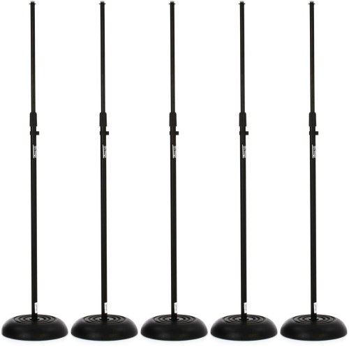 Round Base Mic Stand Set - Pack of 5