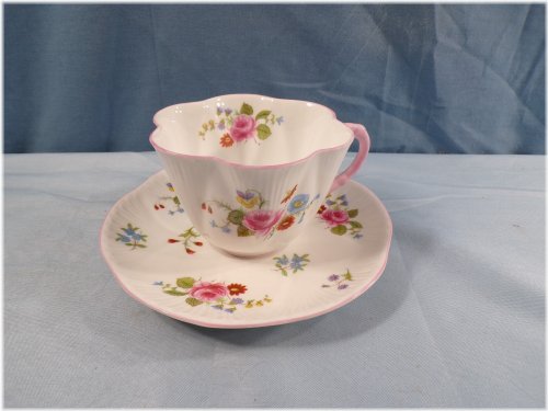 Elegant Floral Bone China Cup & Saucer Set