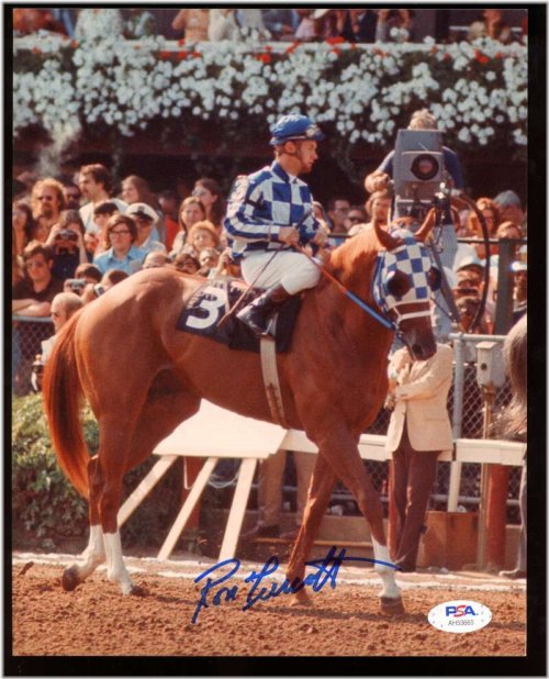 Ron Turcotte Jockey Autograph 8x10 Photo with PSA/DNA COA D10333