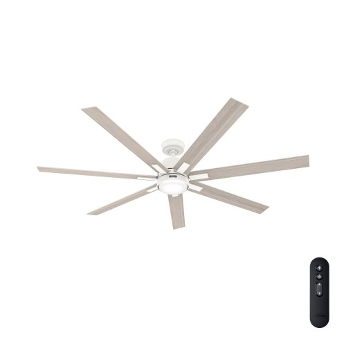 Whisper Breeze Matte White 70-inch Fan with Remote Control