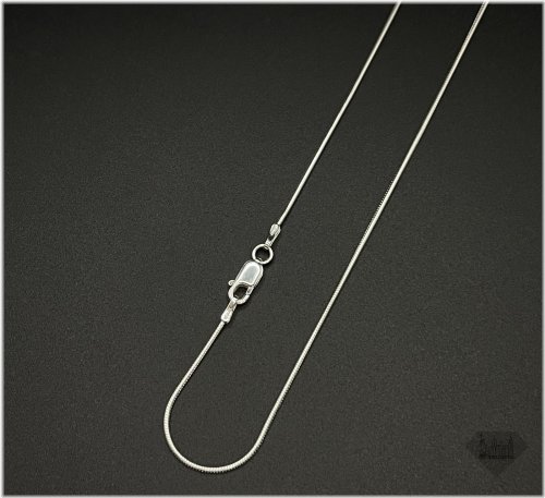 Serpentine Silver Chain Necklace