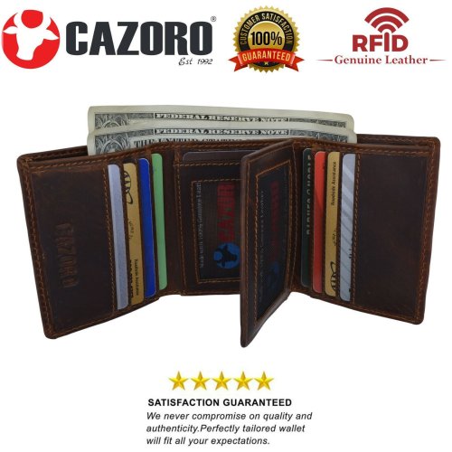 Hunter Leather Trifold Wallet