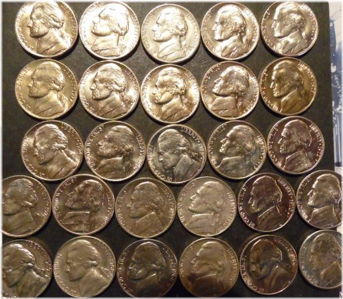 Vintage Jefferson Nickel Date Set