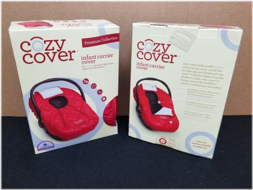 Car Seat Cozy Quilted Cover - Red